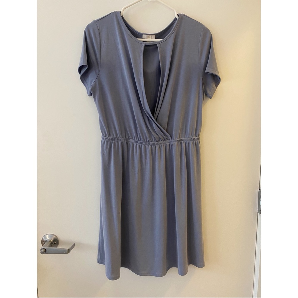 Open v neck dress